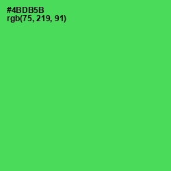 #4BDB5B - Emerald Color Image