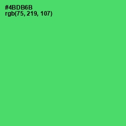 #4BDB6B - Emerald Color Image