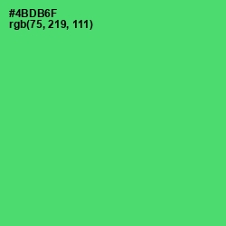 #4BDB6F - Emerald Color Image
