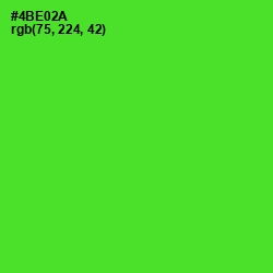 #4BE02A - Bright Green Color Image