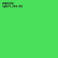 #4BE05C - Emerald Color Image