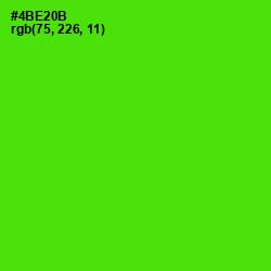 #4BE20B - Bright Green Color Image