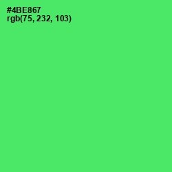 #4BE867 - Screamin' Green Color Image