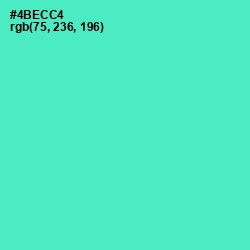 #4BECC4 - Downy Color Image