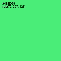 #4BED79 - Emerald Color Image