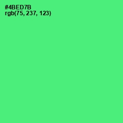 #4BED7B - Emerald Color Image
