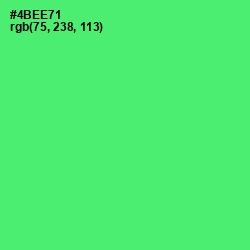 #4BEE71 - Screamin' Green Color Image