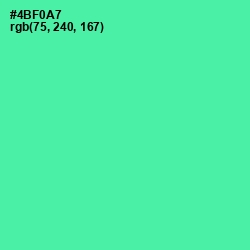 #4BF0A7 - De York Color Image
