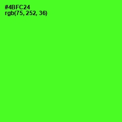 #4BFC24 - Bright Green Color Image