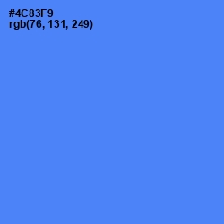 #4C83F9 - Cornflower Blue Color Image