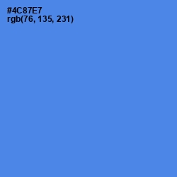 #4C87E7 - Havelock Blue Color Image