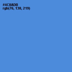 #4C8ADB - Havelock Blue Color Image