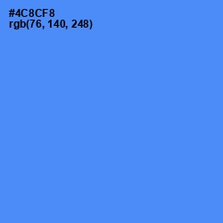 #4C8CF8 - Cornflower Blue Color Image