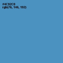 #4C92C0 - Havelock Blue Color Image