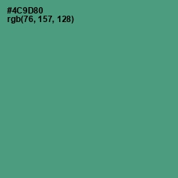 #4C9D80 - Smalt Blue Color Image