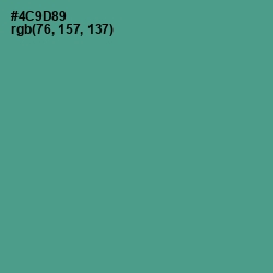 #4C9D89 - Smalt Blue Color Image