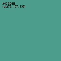 #4C9D8B - Smalt Blue Color Image
