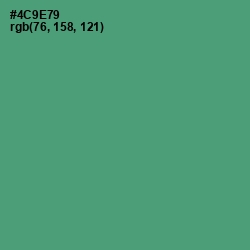 #4C9E79 - Viridian Color Image