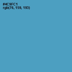 #4C9FC1 - Havelock Blue Color Image