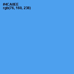 #4CA0EE - Picton Blue Color Image