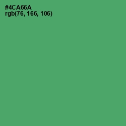 #4CA66A - Chateau Green Color Image
