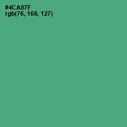 #4CA87F - Ocean Green Color Image