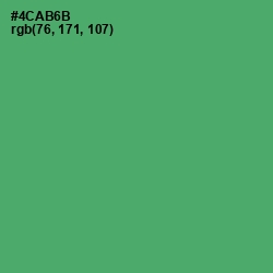 #4CAB6B - Chateau Green Color Image