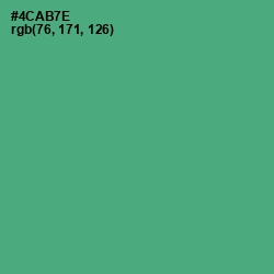 #4CAB7E - Ocean Green Color Image