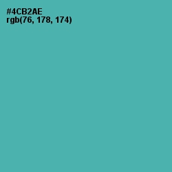 #4CB2AE - Fountain Blue Color Image