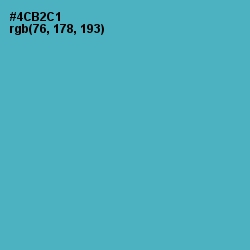 #4CB2C1 - Shakespeare Color Image
