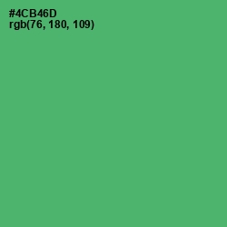 #4CB46D - Ocean Green Color Image