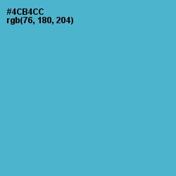 #4CB4CC - Shakespeare Color Image