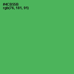 #4CB55B - Chateau Green Color Image