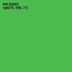 #4CBA4D - Chateau Green Color Image