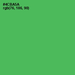 #4CBA5A - Chateau Green Color Image