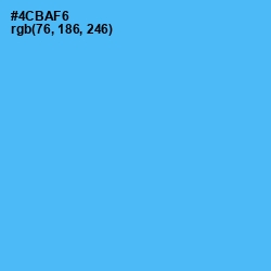 #4CBAF6 - Picton Blue Color Image