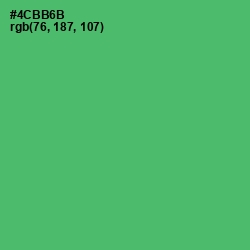 #4CBB6B - Ocean Green Color Image