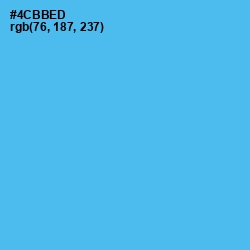 #4CBBED - Picton Blue Color Image