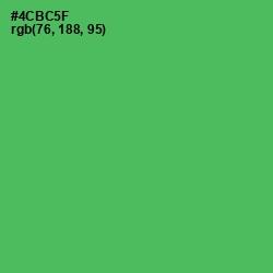 #4CBC5F - Chateau Green Color Image