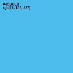 #4CBCED - Picton Blue Color Image