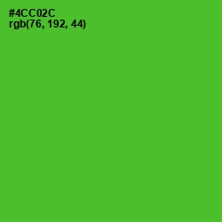 #4CC02C - Bright Green Color Image