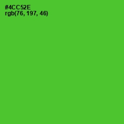 #4CC52E - Bright Green Color Image