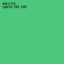 #4CC77E - Emerald Color Image