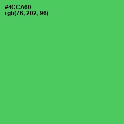 #4CCA60 - Emerald Color Image