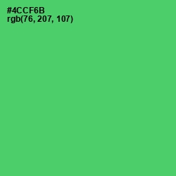 #4CCF6B - Emerald Color Image