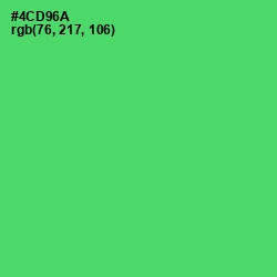 #4CD96A - Emerald Color Image