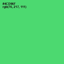 #4CD96F - Emerald Color Image