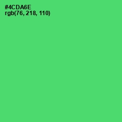 #4CDA6E - Emerald Color Image