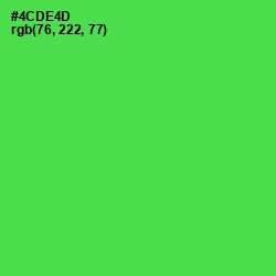 #4CDE4D - Emerald Color Image