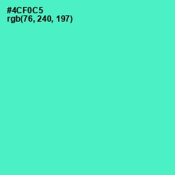 #4CF0C5 - Downy Color Image